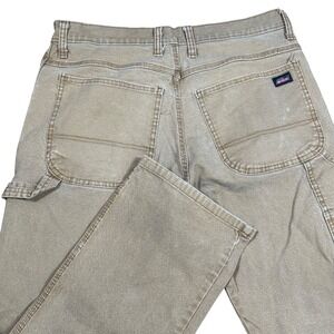 Dickies Carpenter Pants Workwear Utility Khaki Tan Cotton Blend 33x32 skater y2k